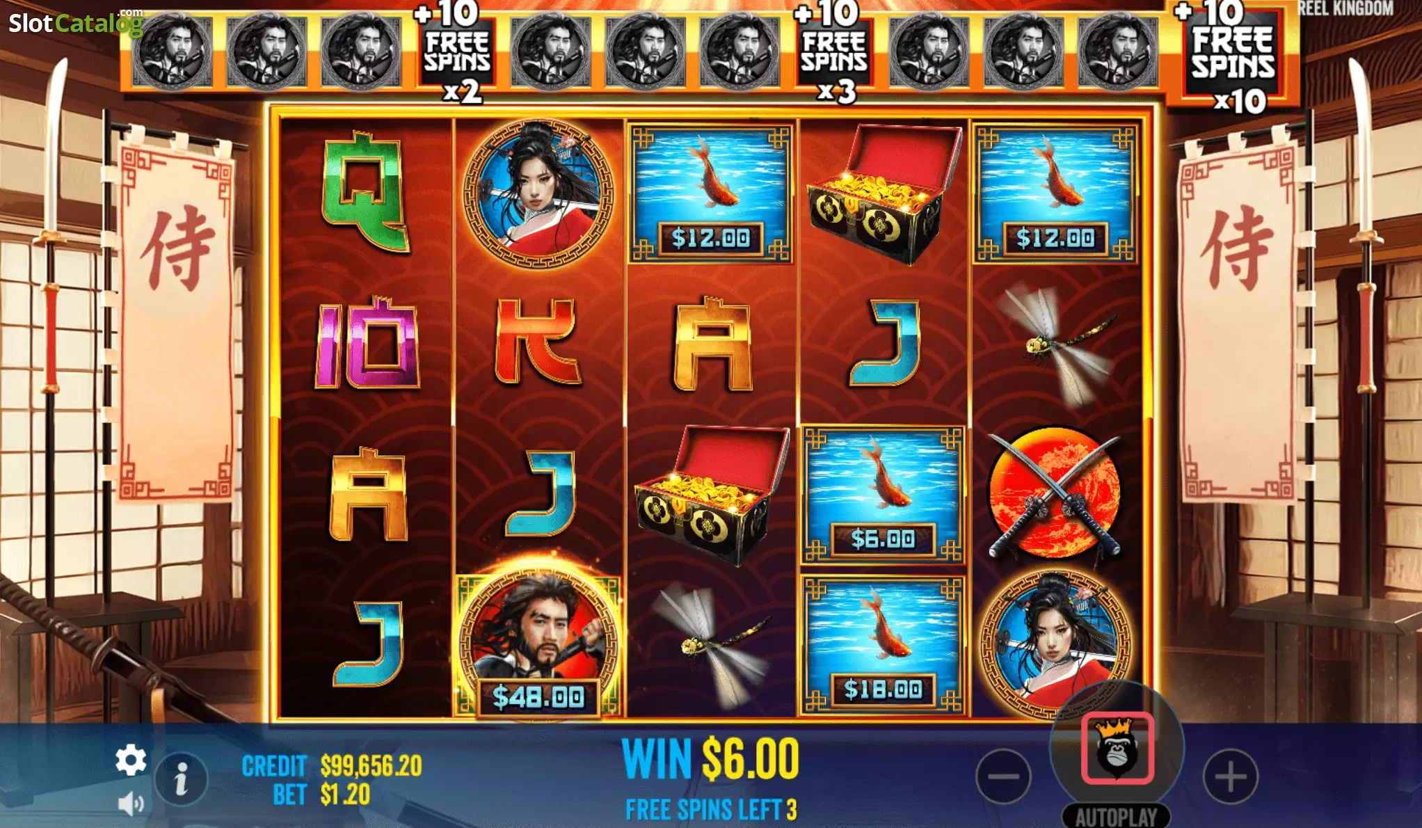samurai code slot